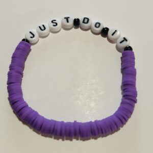 Just Do It clay bracelet